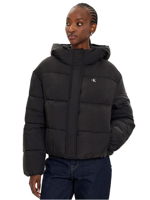 CALVIN KLEIN Down jacket with logo on the hood CALVIN KLEIN | J20J224112BEH